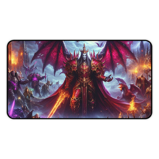 Fantasy-Themed Gaming Desk Mat - Epic Dark Lord Design