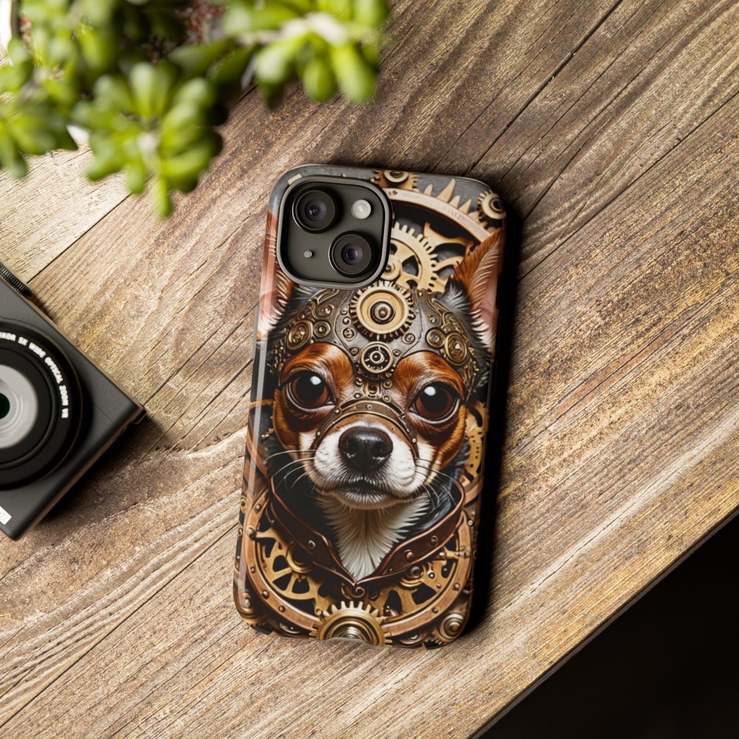 Steampunk Chihuahua Phone Case – Tough Cases for Dog Lovers