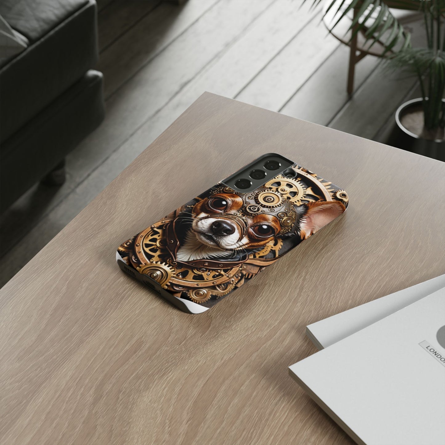 Steampunk Chihuahua Phone Case – Tough Cases for Dog Lovers