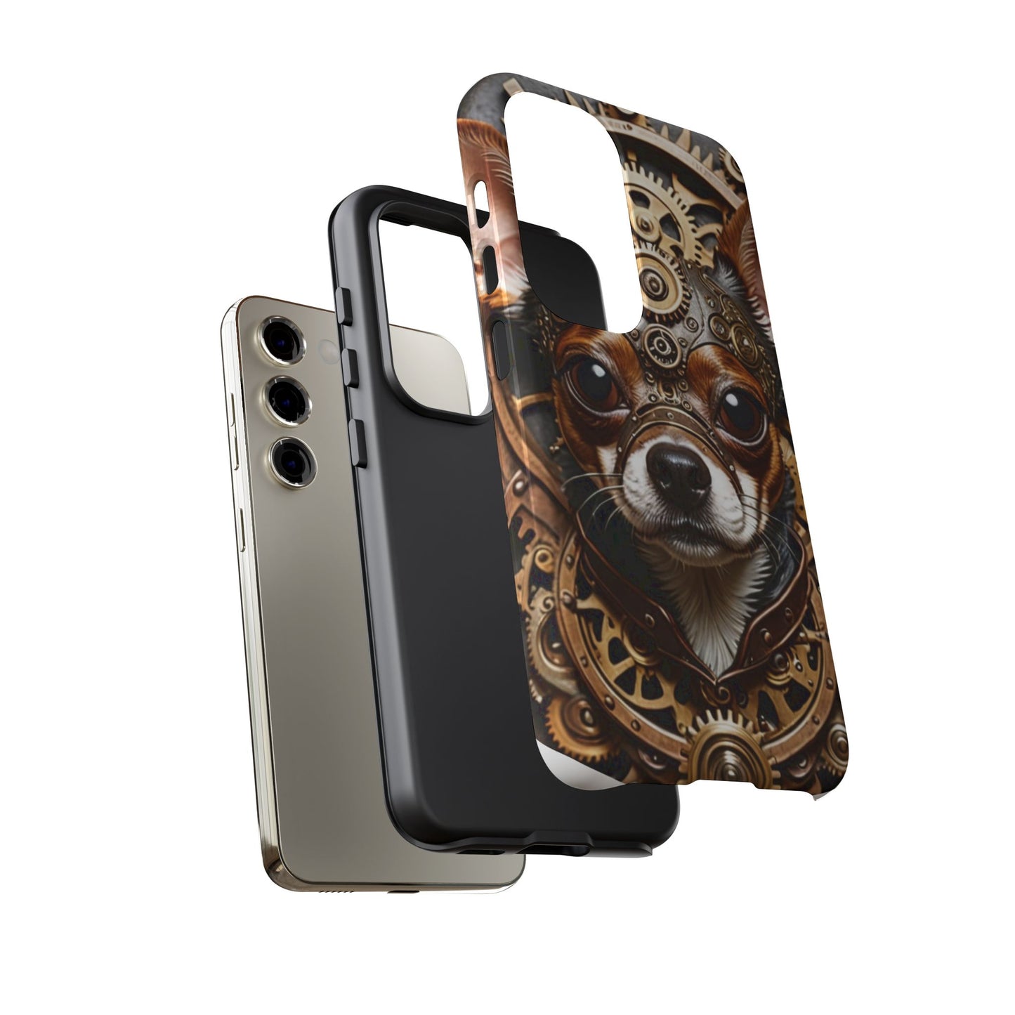 Steampunk Chihuahua Phone Case – Tough Cases for Dog Lovers