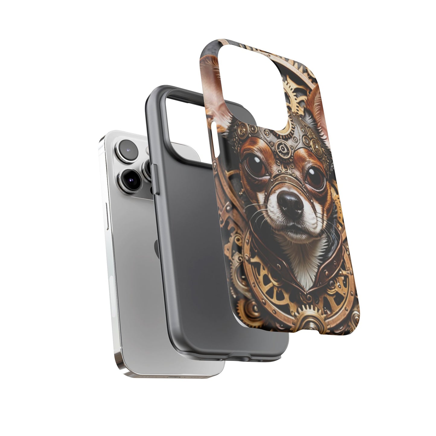 Steampunk Chihuahua Phone Case – Tough Cases for Dog Lovers