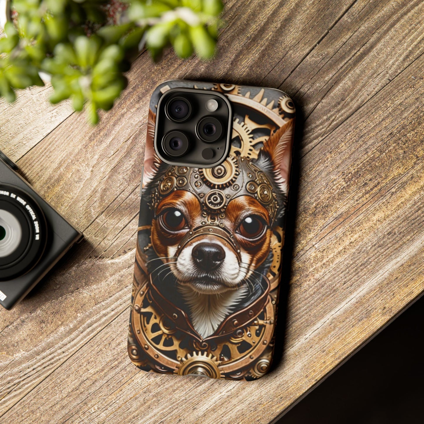 Steampunk Chihuahua Phone Case – Tough Cases for Dog Lovers