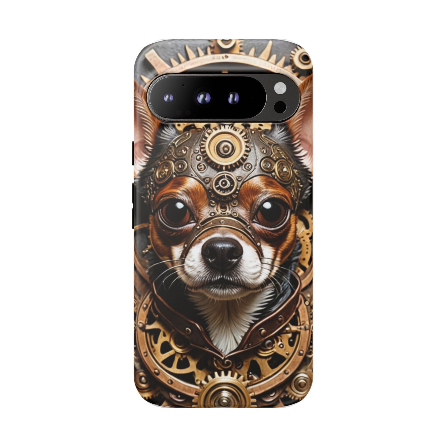 Steampunk Chihuahua Phone Case – Tough Cases for Dog Lovers