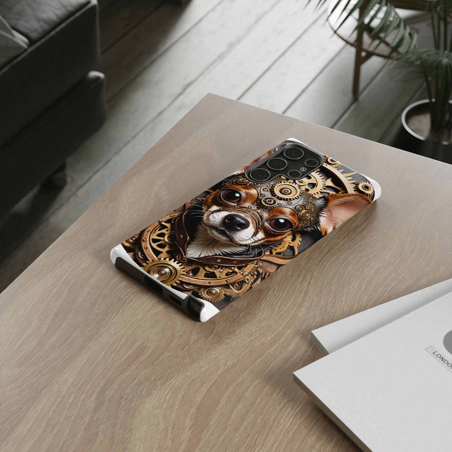 Steampunk Chihuahua Phone Case – Tough Cases for Dog Lovers