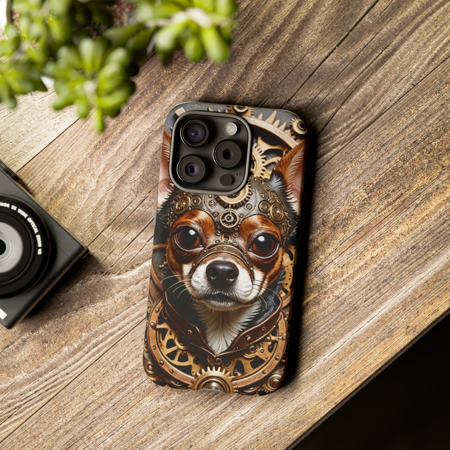 Steampunk Chihuahua Phone Case – Tough Cases for Dog Lovers