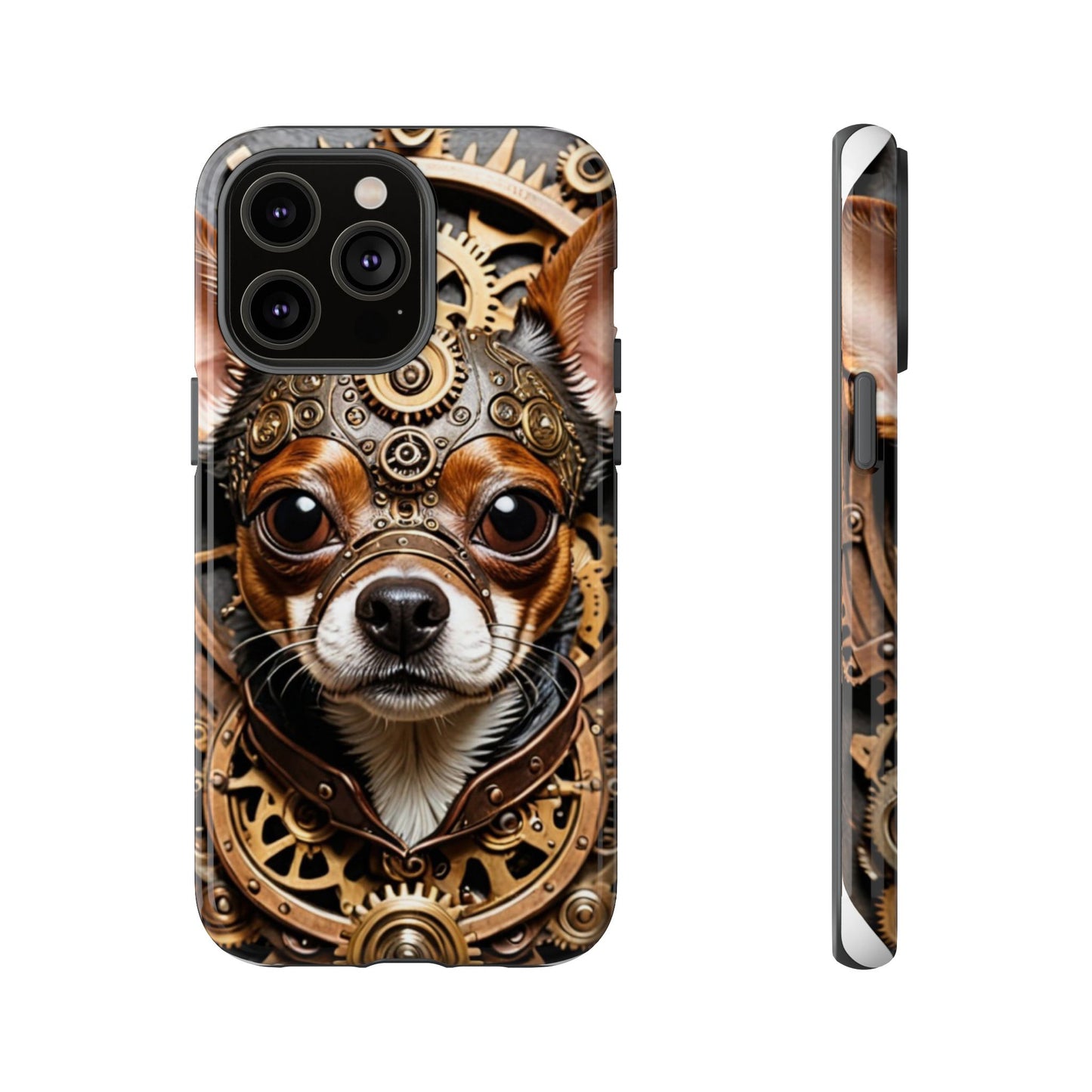 Steampunk Chihuahua Phone Case – Tough Cases for Dog Lovers