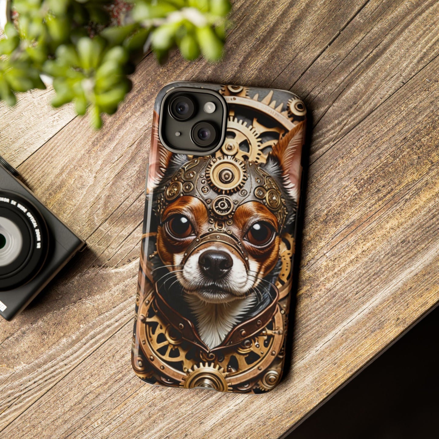 Steampunk Chihuahua Phone Case – Tough Cases for Dog Lovers