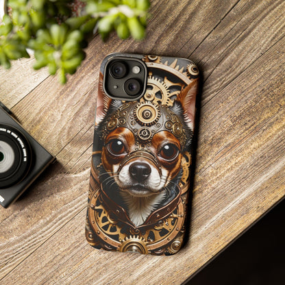 Steampunk Chihuahua Phone Case – Tough Cases for Dog Lovers