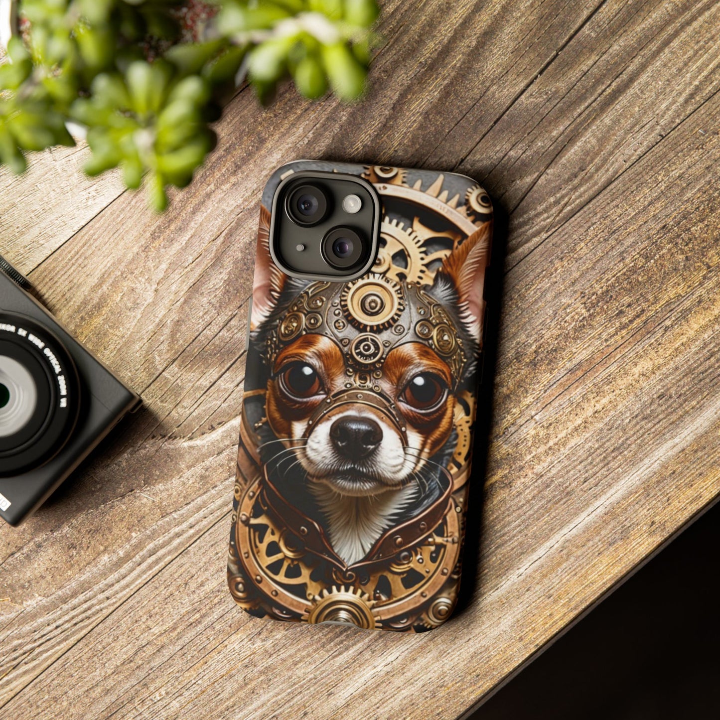 Steampunk Chihuahua Phone Case – Tough Cases for Dog Lovers